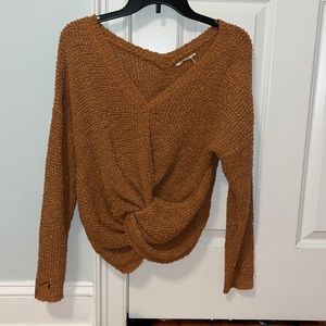 Stylish brown comfy sweater